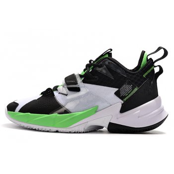 2020 Jordan Why Not Zer0.3 Black White-Green Shoes